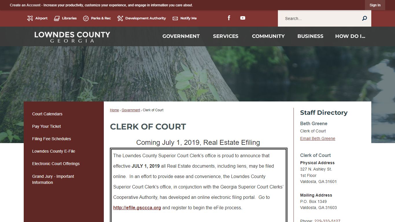Clerk of Court | Lowndes County, GA - Official Website